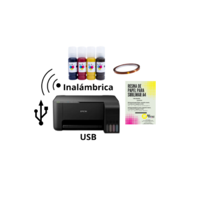 Impresora Epson L1250 para sublimación +Papel+Tintas+Cinta